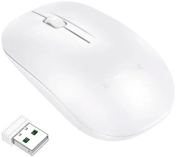 Мышь Borofone BG14 Planet 2.4G Business Wireless Mouse White (6941991113383) - изображение 3