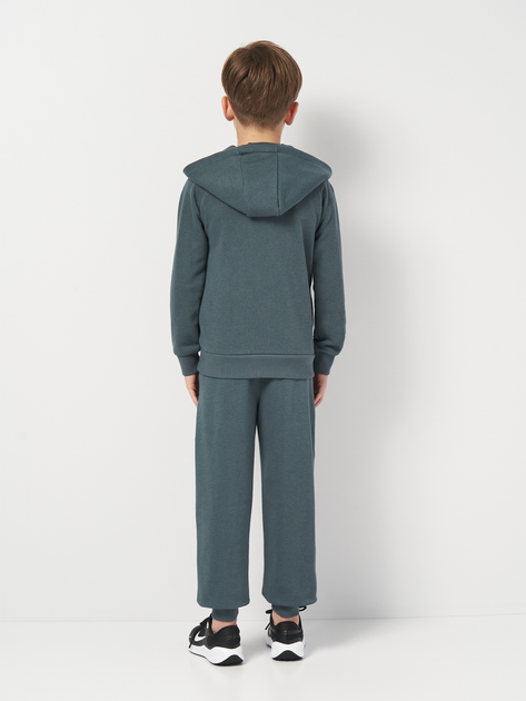 Подростковый спортивный костюм (худи + штаны) для мальчика Minoti 23fleece120 42575TEN 158-164 см Темно-серый (5063025438741) 