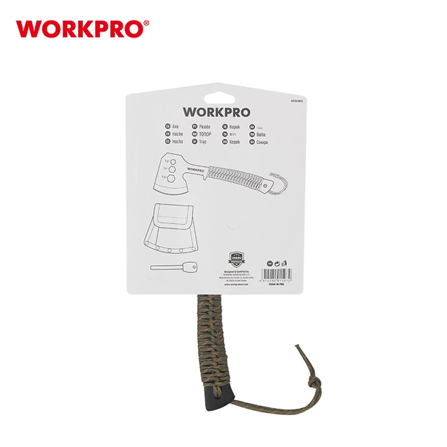 Топор туристический (паракорд) WORKPRO 254 мм PRO WP383002 - изображение 2