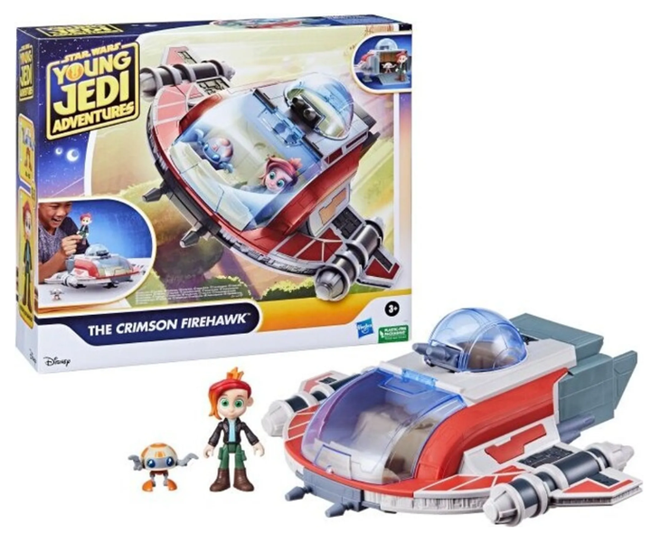 Ігровий набір Hasbro Star Wars Транспортер Crimson Firehawk + фігурки дроїда RJ-83 та Неша Дуранго (5010996137753) - зображення 2