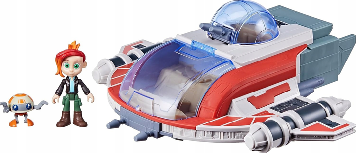 Zestaw do zabawy Hasbro Star Wars Transporter Crimson Firehawk + Figurki droida RJ-83 i Nasha Durango (5010996137753) - obraz 3
