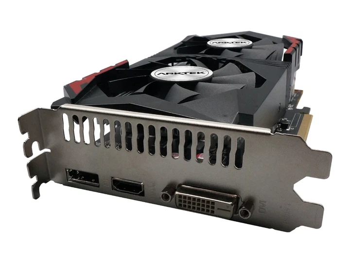 Відеокарта Arktek GeForce GTX 1050 TI Dual Fan 4GB (AKN1050TiD5S4GH1) - Фото 2 Відеокарта Arktek GeForce GTX 1050 TI Dual Fan 4GB (AKN1050TiD5S4GH1) - изображение 2