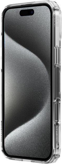 Etui plecki Nillkin Nature Pro Magnetic Case with MagSafe do Apple iPhone 16 Transparent/White (6902048287266) - obraz 5