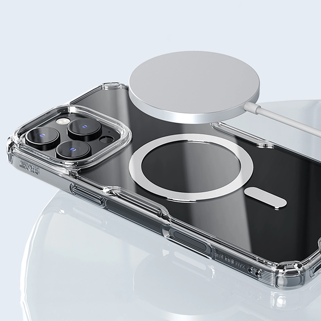 Панель Nillkin Nature Pro Magnetic Case with MagSafe для Apple iPhone 16 Pro Transparent/White (6902048287280) - зображення 12