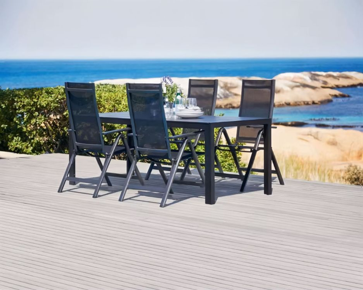 Набір садових стільців ModernHome by Multistore WR1652-2 Сірі - зображення 9