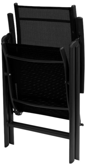 Набір садових стільців ModernHome by Multistore WR1652-4 Чорні - зображення 7