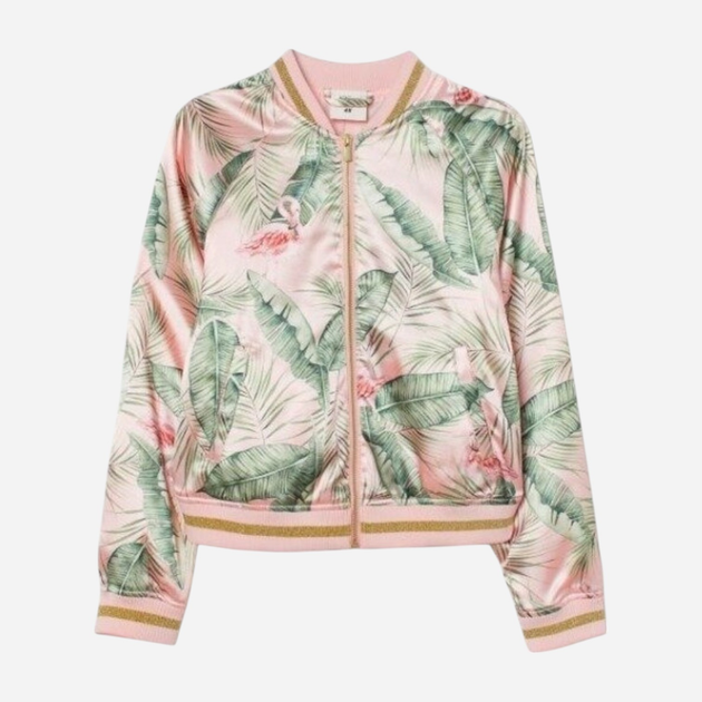 Подростковая ветровка-бомбер для девочки H&M Karolina Kijak 8129971kwer 164 см Розовая (PS2030000352296) 