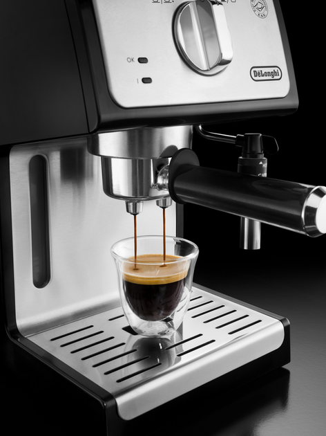 Кавоварка рожкова Delonghi ECP35.31.BK Silver - зображення 4