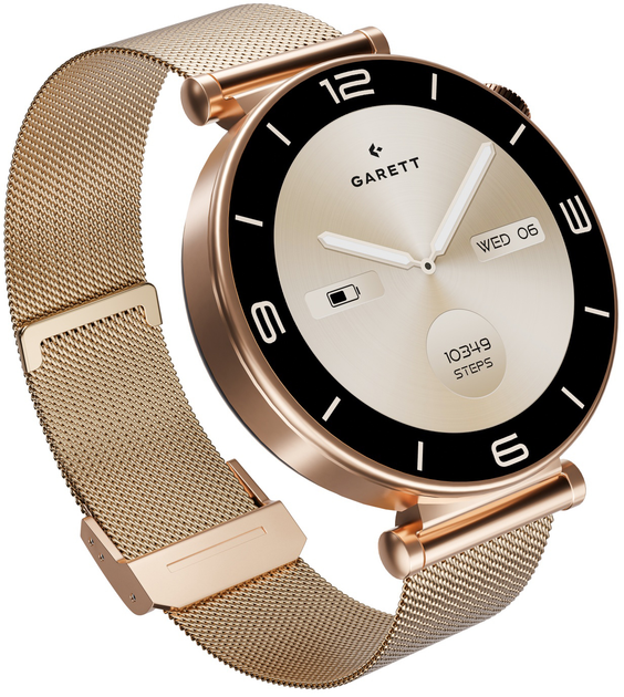 Смарт-годинник Garett Rose Gold Mesh (5904238486887) - зображення 2