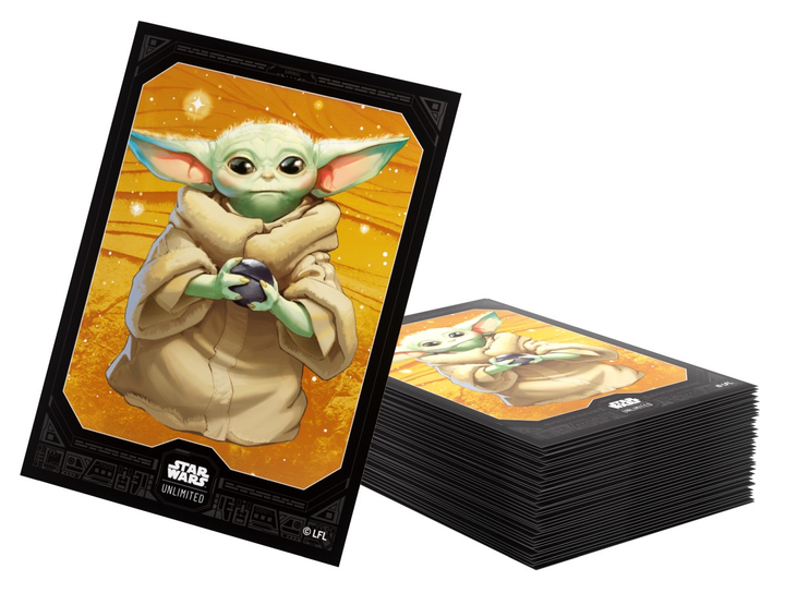 Koszulki na karty kolekcjonerskie Gamegenic: Star Wars Unlimited Card Game - Premium Art Sleeves - Grogu (4251715418529) - obraz 4