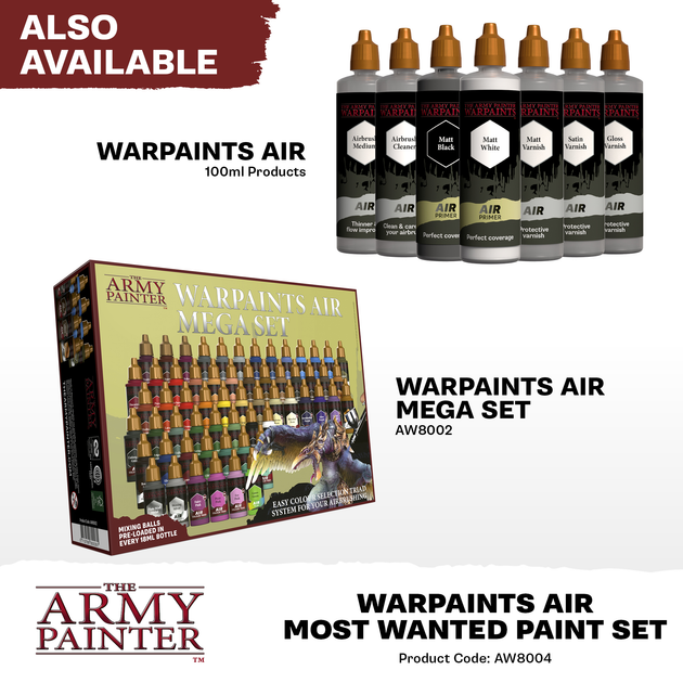 Zestaw farb The Army Painter: Warpaints Air - Most Wanted Paint Set (5713799800403) - obraz 3