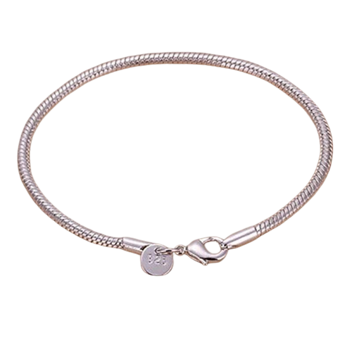 Стильний об'ємний браслет зі срібла S925 [JWYS106] 22 см*3 мм TRENDY - зображення 6