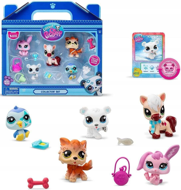 Zestaw figurek Littlest Pet Shop Winter Besties 5 szt LPS00573 (885561005738) - obraz 2