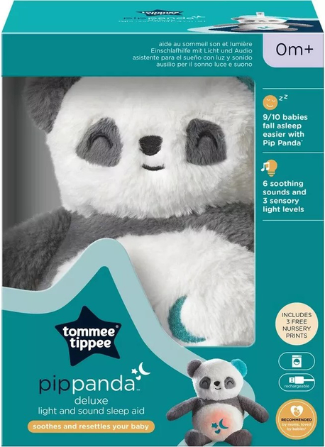 Zabawka z lampką nocną Tommee Tippee Deluxe Szumiś Pip Panda Plusz TTP491647 (5010415916471) - obraz 1
