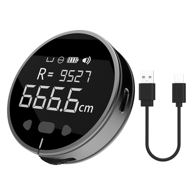Цифрова електронна рулетка Mini Q з LCD-дисплеєм вимірювання до 100 м перезаряджається з функцією пам'яті - зображення 3