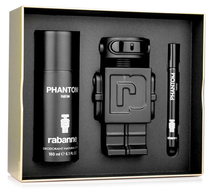 Zestaw męski Paco Rabanne Phantom Parfum woda perfumowana 100 ml + dezodorant 150 ml + miniaturka 10 ml (3349668642670) - obraz 2