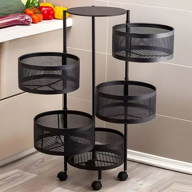 Кухонний стелаж ModernHome by Multistore з поворотними полицями 5 рівнів 870 x 290 x 335 мм (5905817004324) - зображення 9