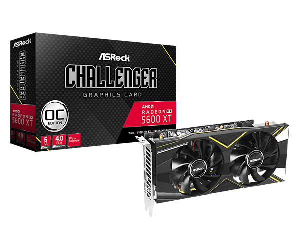 Відеокарта Asrock Radeon RX 5600 XT Challenger D 6G GDDR6 (RX5600 CLD 6G), Б/в - изображение 3