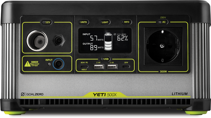 Stacja ładująca Goal Zero Yeti 500X / 500 W / 505 W/h / Li-ion NMC (YETI 500X 36110) - obraz 1
