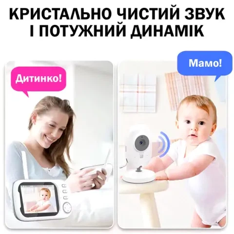 Видеоняня с дисплеем для мамы и детей для наблюдения камера и аудио связь ABM600 - Фото 7 Видеоняня с дисплеем для мамы и детей для наблюдения камера и аудио связь ABM600 - изображение 7
