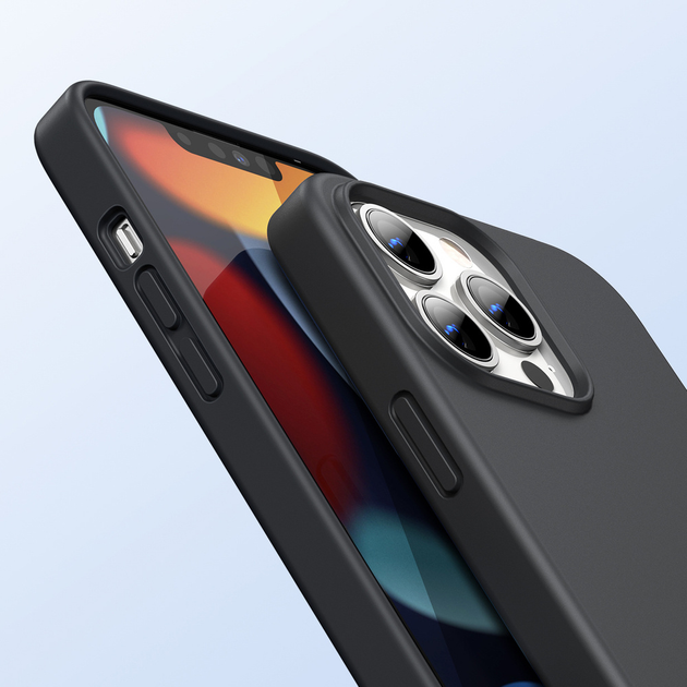 Etui plecki Ugreen LP626 Silky Silicone Protective Case do Apple iPhone 14 Plus Black (6957303899203) - obraz 2