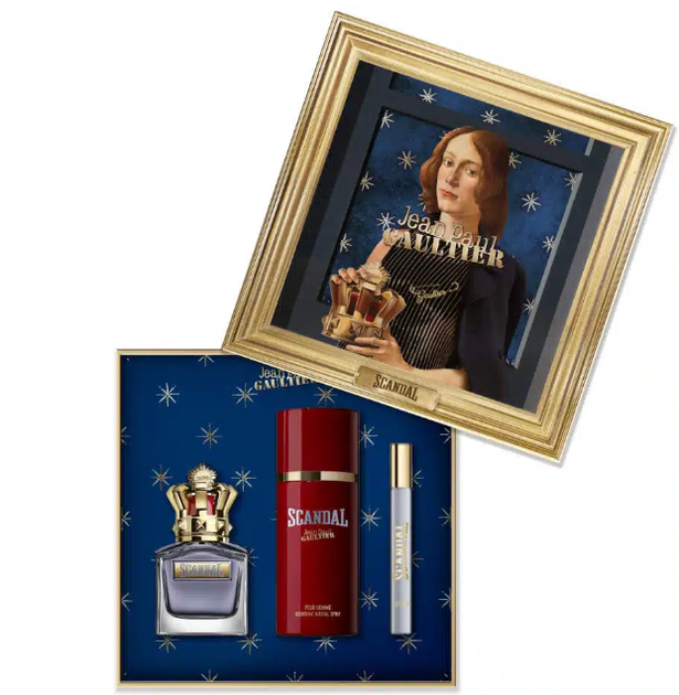 Zestaw męski Jean Paul Gaultier Scandal Pour Homme Woda toaletowa 100 ml + 10 ml + Dezodorant 150 ml (8435415098731) - obraz 3