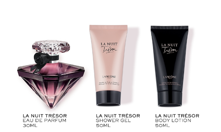 Набір для жінок Lancome La Nuit Tresor парфумована вода 50 мл + гель для душу 50 мл + лосьон для тіла 50 мл (3614274338973) - зображення 2