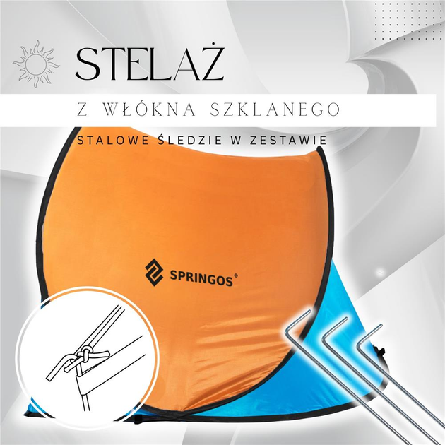Namiot plażowy Springos 200 x 120 cm PT003 (5903021930743) - obraz 12