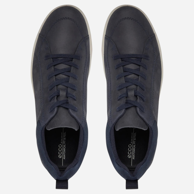 Sneakersy męskie skórzane do kostki Ecco Byway 50166402038 46 Granatowe (194891881371) - obraz 4