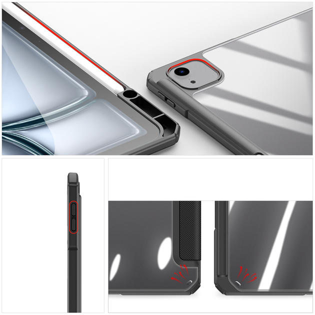 Etui Dux Ducis Domo do iPad Air 13" 2024 / iPad Pro 12.9" 2018-2022 Black (6934913006153) - obraz 7