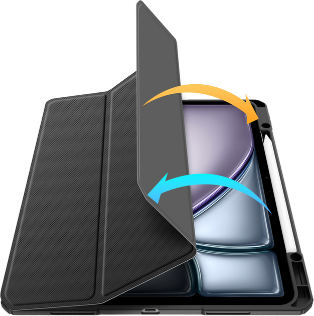 Etui Dux Ducis Domo do iPad Air 13" 2024 / iPad Pro 12.9" 2018-2022 Black (6934913006153) - obraz 9