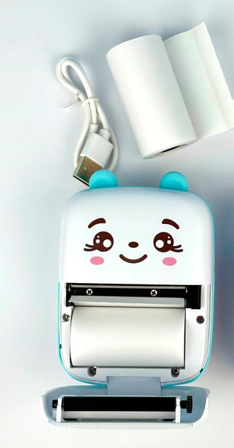 Портативний дитячий Bluetooth міні принтер бездротовий з термодруком без чорнила Android/IOS - изображение 3