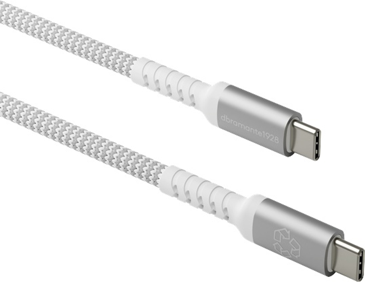 Kabel Dbramante1928 Braided USB Type-C - USB Type-C 1.2 m Silver (5711428071163) - obraz 2
