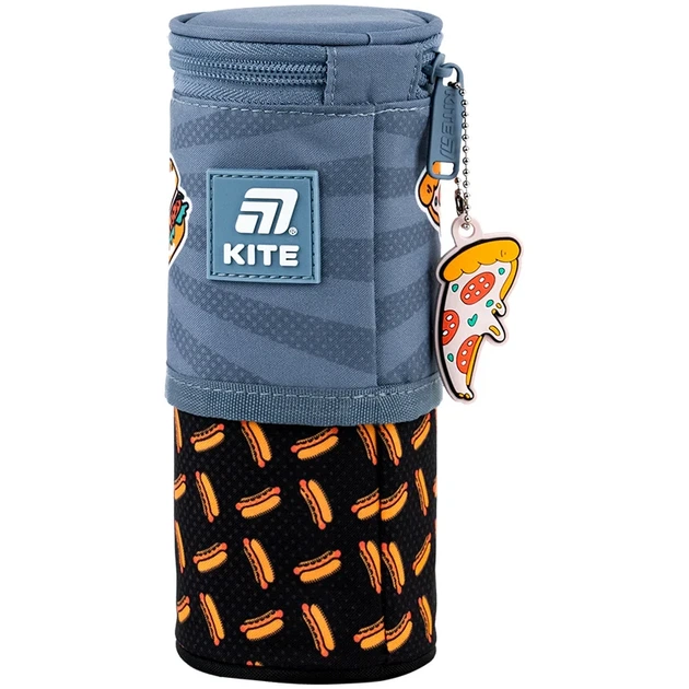 Пенал-тубус мягкий Kite Crazy Street Food K25-684-1, 1 отделение, подвеска - изображение 3