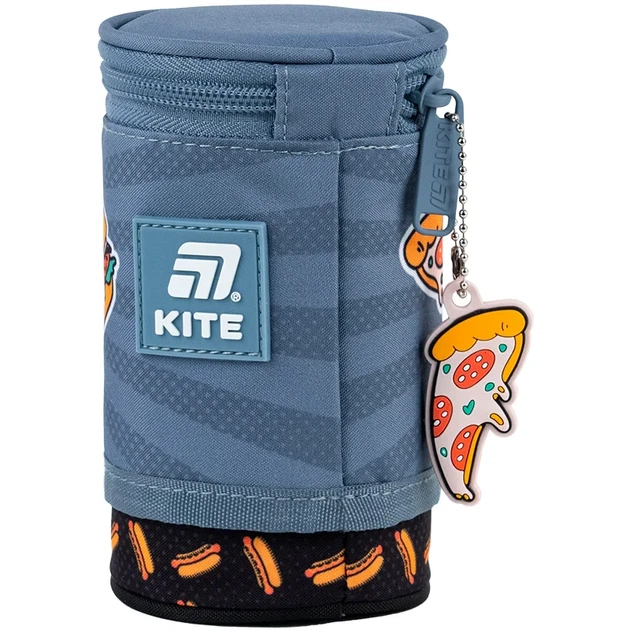 Пенал-тубус мягкий Kite Crazy Street Food K25-684-1, 1 отделение, подвеска - изображение 5