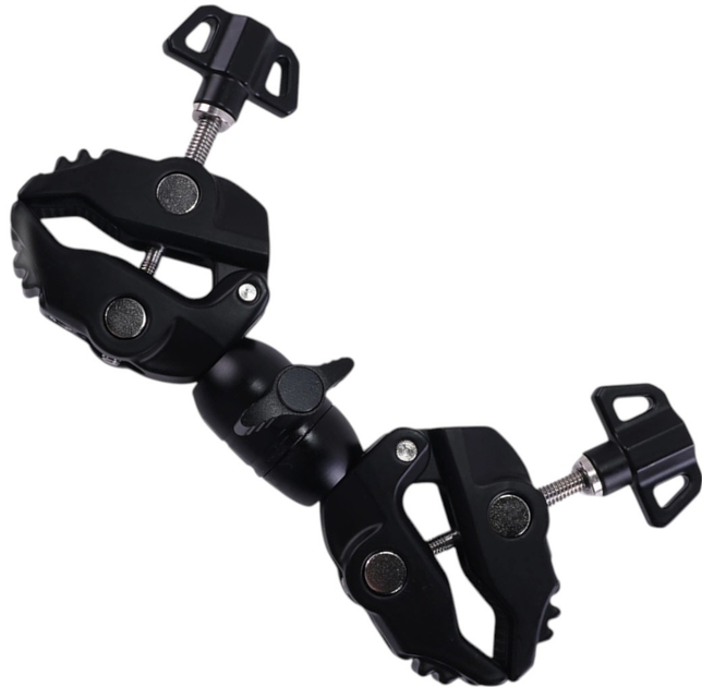 Тримач для телефона Hurtel Crab Clip Чорний (9145576282847) - зображення 5