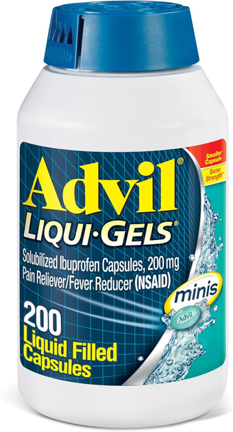 Жарознижувальний та знеболюючий засіб Advil liqui gel MINIS 200 мг капс № 200 - зображення 1
