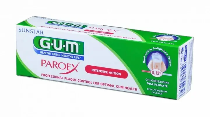 Зубная паста Gum Paroex 0,12% профессиональный контроль налета 2x75 мл - изображение 1
