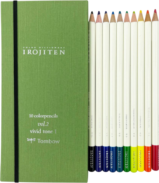 Набір кольорових олівців Tombow Irojiten Vivid tone l 10 шт (4003198856639) - зображення 4