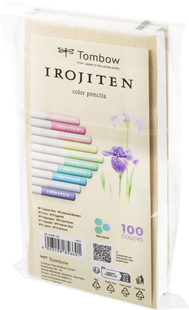 Набір кольорових олівців Tombow Irojiten Very pale tone lll 10 шт (4003198856691) - зображення 2