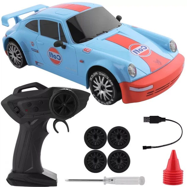 Машинка для дрифта на радиоуправлении Porsche GT 911 blue - изображение 2