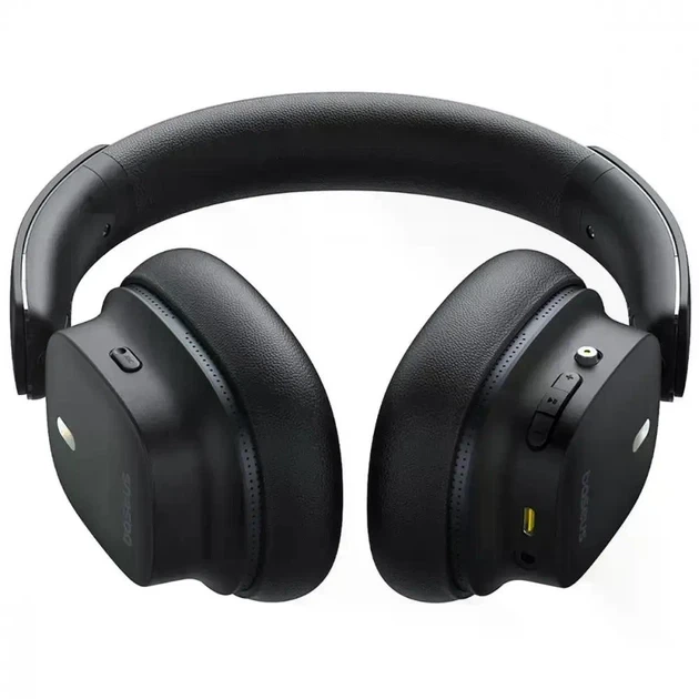 Беспроводные Bluetooth наушники Baseus Bowie 30 Max Noise-Cancellation Black - изображение 4