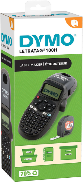 Drukarka etykiet Dymo LetraTag LT-100H Black (2174575) - obraz 2