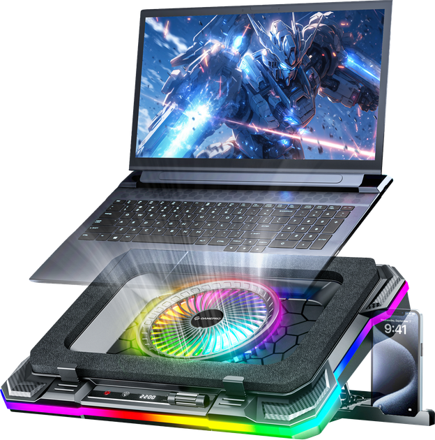 Охолоджуюча підставка для ноутбука Gamepro CP950 - зображення 2