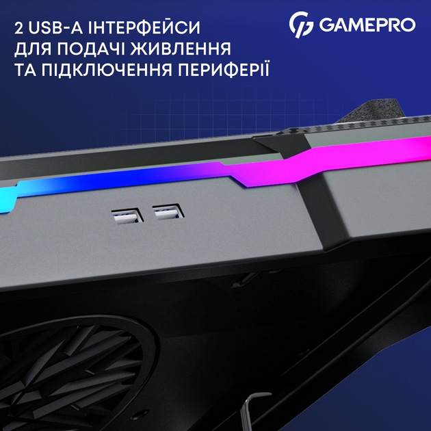 Охолоджуюча підставка для ноутбука Gamepro CP950 - зображення 14
