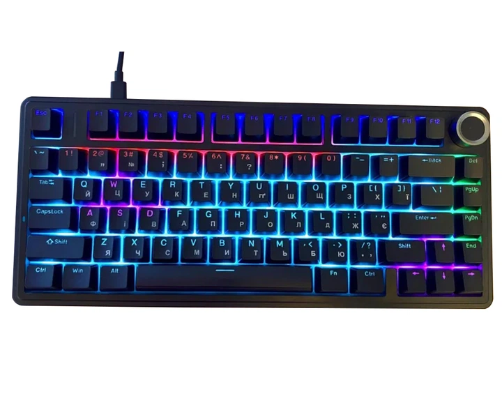 Клавіатура провідна механічна ігрова AULA F75 Mechanical Black