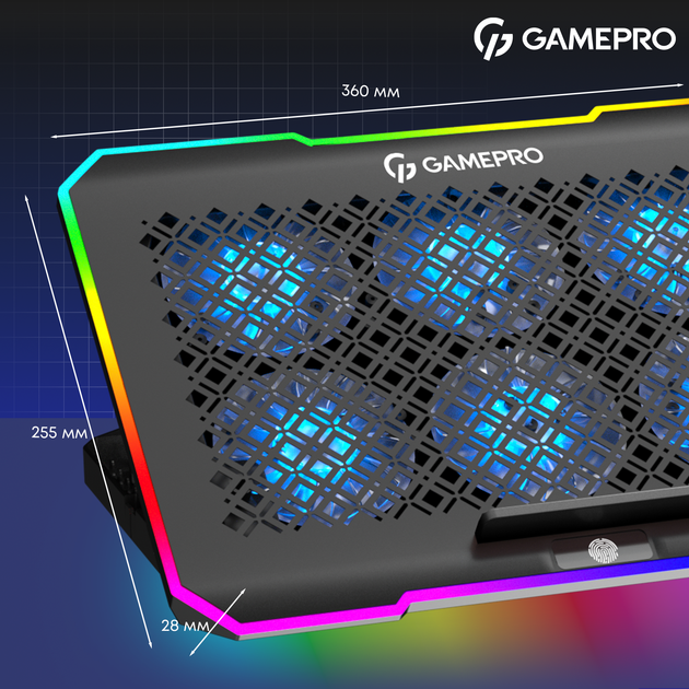 Охолоджуюча підставка для ноутбука Gamepro CP660 - зображення 13