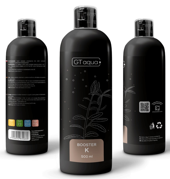 Добриво з калієм для акваріумних рослин GT Aqua Booster K 500 мл (5908252830633) - зображення 2