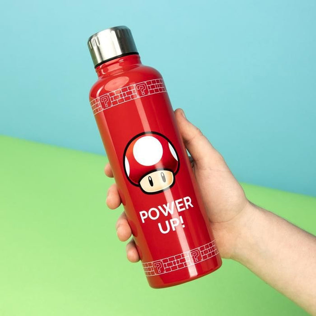 Butelka na wodę Paladone Super Mario Power Up Czerwona 500 ml (5055964730369) - obraz 2