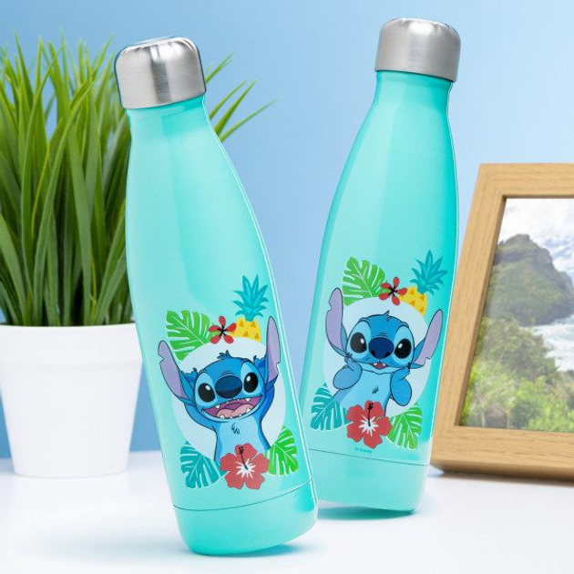 Пляшка для води Paladone Disney Stitch Синя 500 мл (5056577705256) - зображення 3
